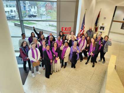 Northampton SEIU 668 Members Present Petition to County Council